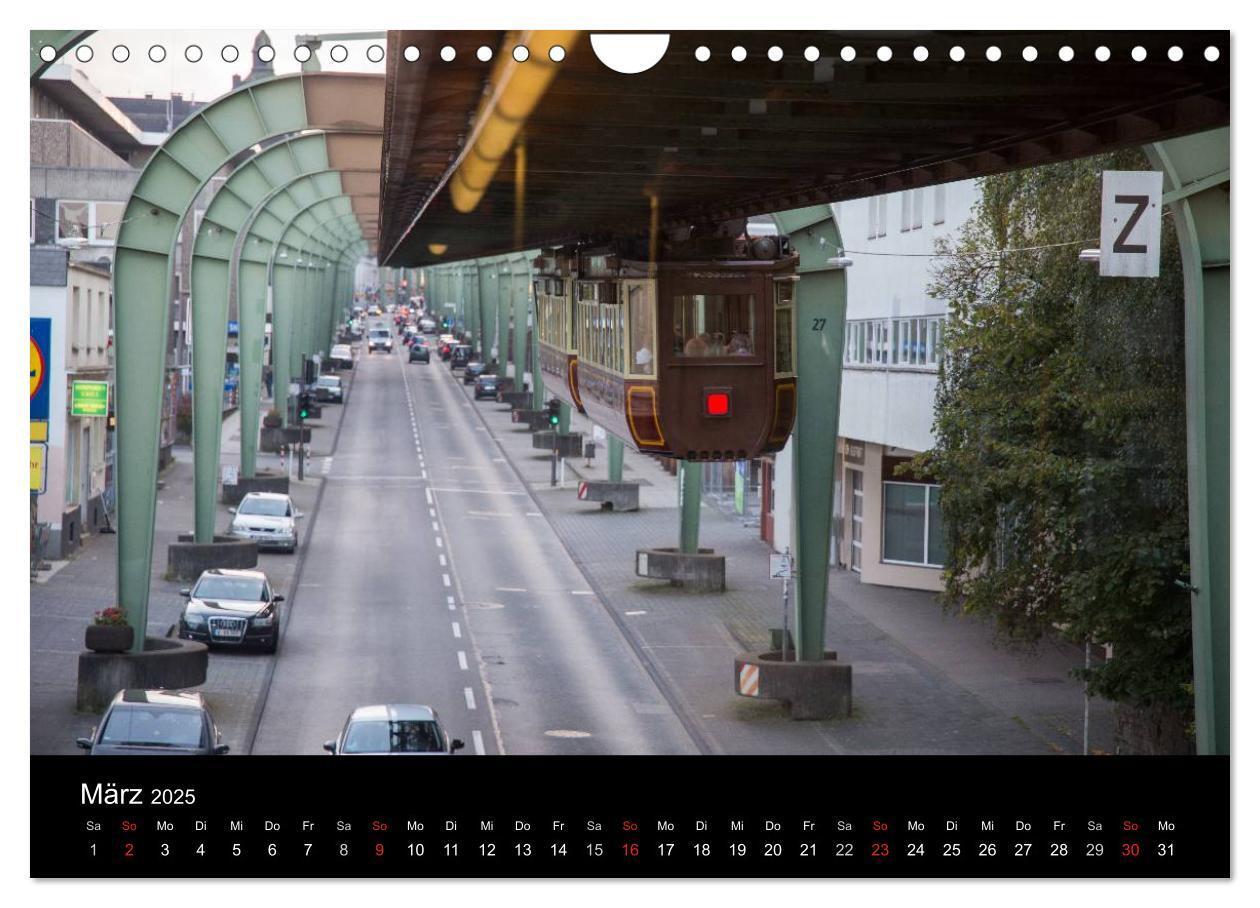 Bild: 9783435527618 | Die Wuppertaler Schwebebahn (Wandkalender 2025 DIN A4 quer),...