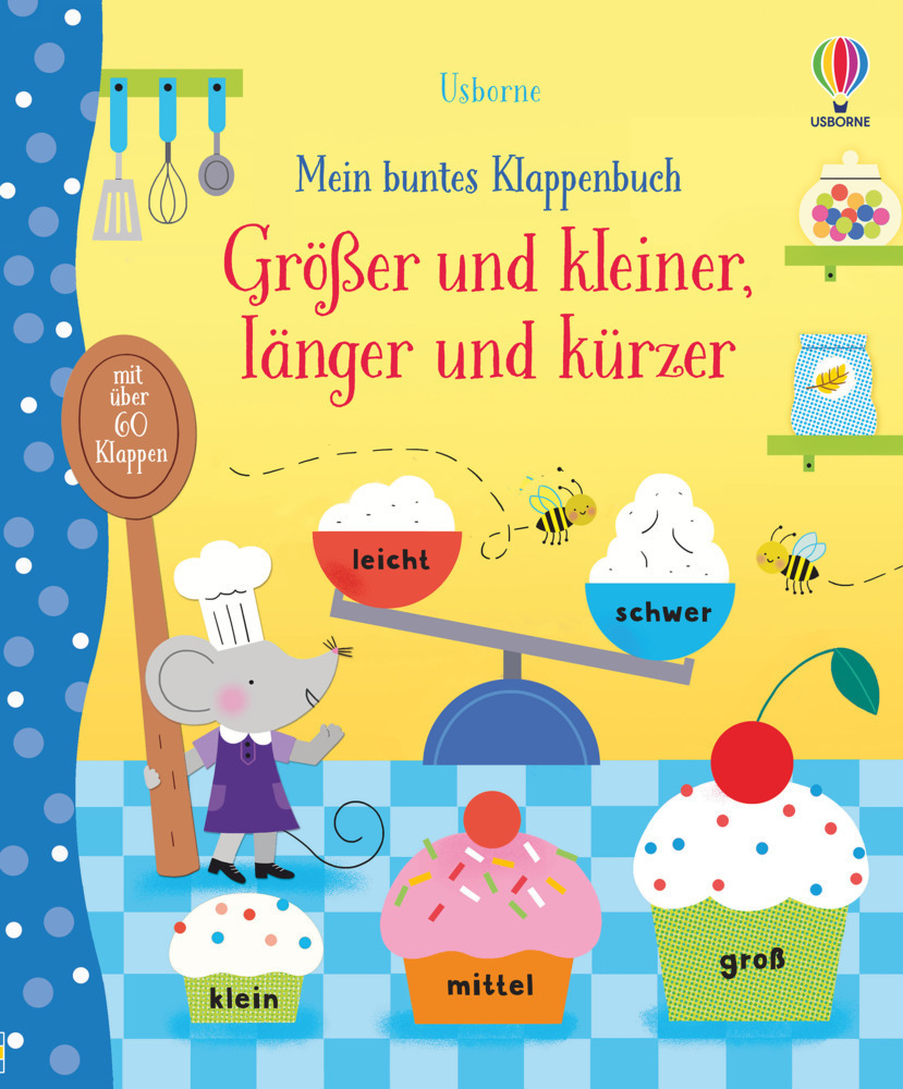 Cover: 9781789415452 | Mein buntes Klappenbuch: Größer und kleiner, länger und kürzer | Buch