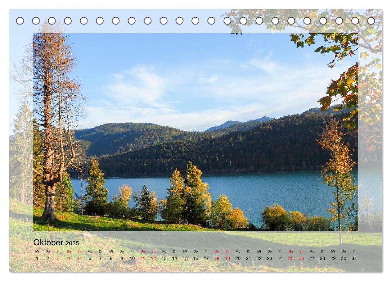 Bild: 9783435177776 | Walchensee (Tischkalender 2025 DIN A5 quer), CALVENDO Monatskalender