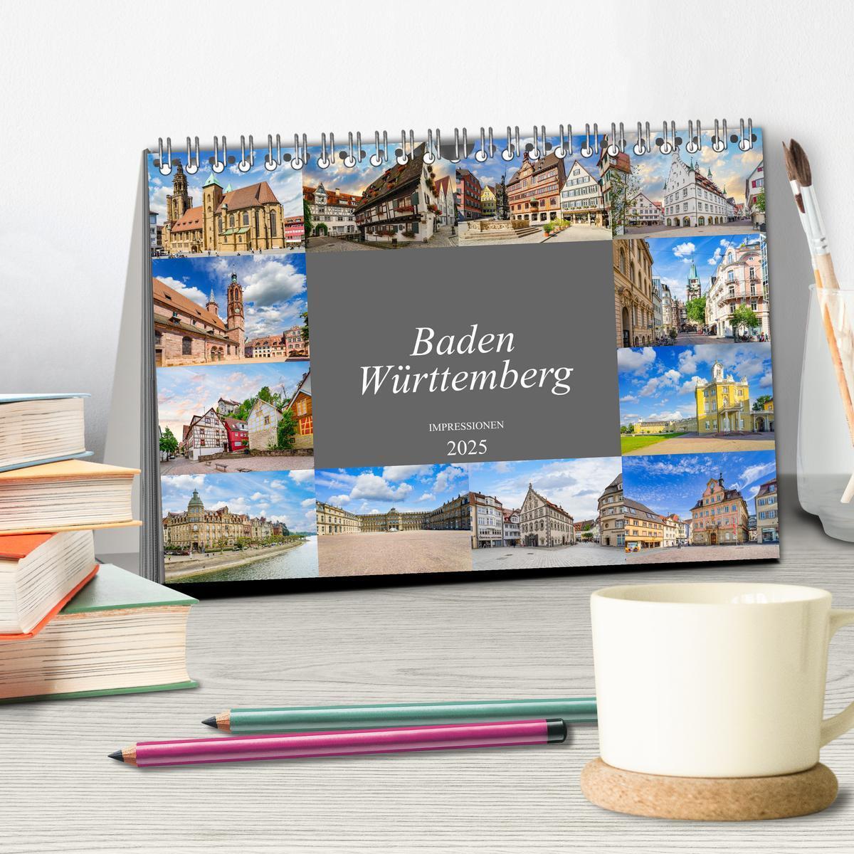 Bild: 9783435064700 | Baden-Württemberg Stadtansichten (Tischkalender 2025 DIN A5 quer),...