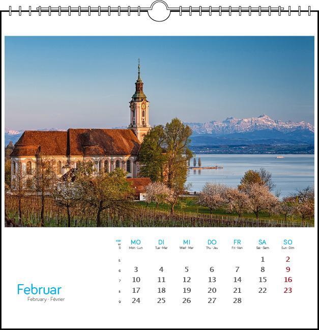 Bild: 9783861924098 | Bodensee 2025 | Postkarten-Tischkalender | verschiedene Fotografen