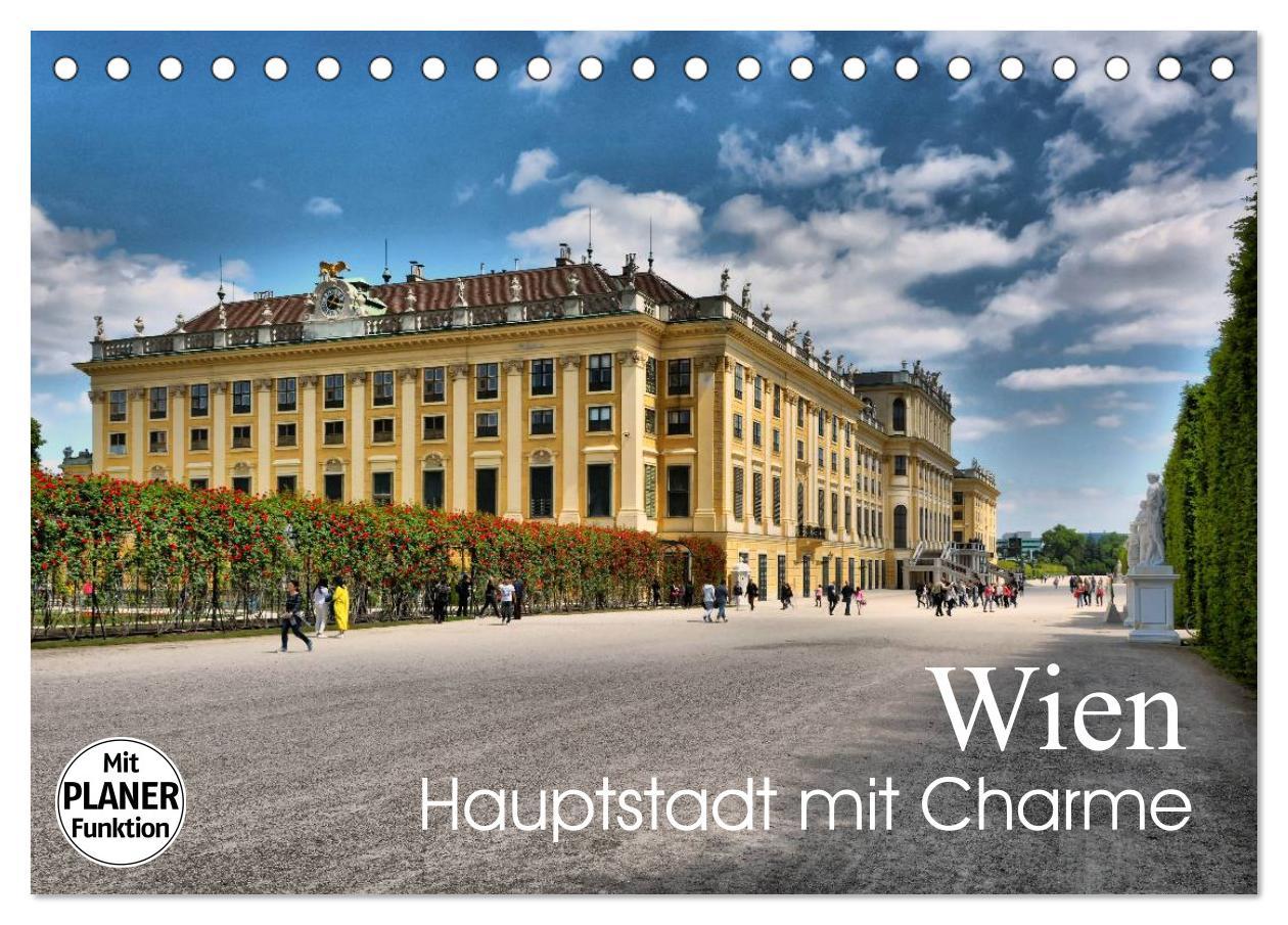 Cover: 9783435550425 | Wien - Haupstadt mit Charme (Tischkalender 2025 DIN A5 quer),...