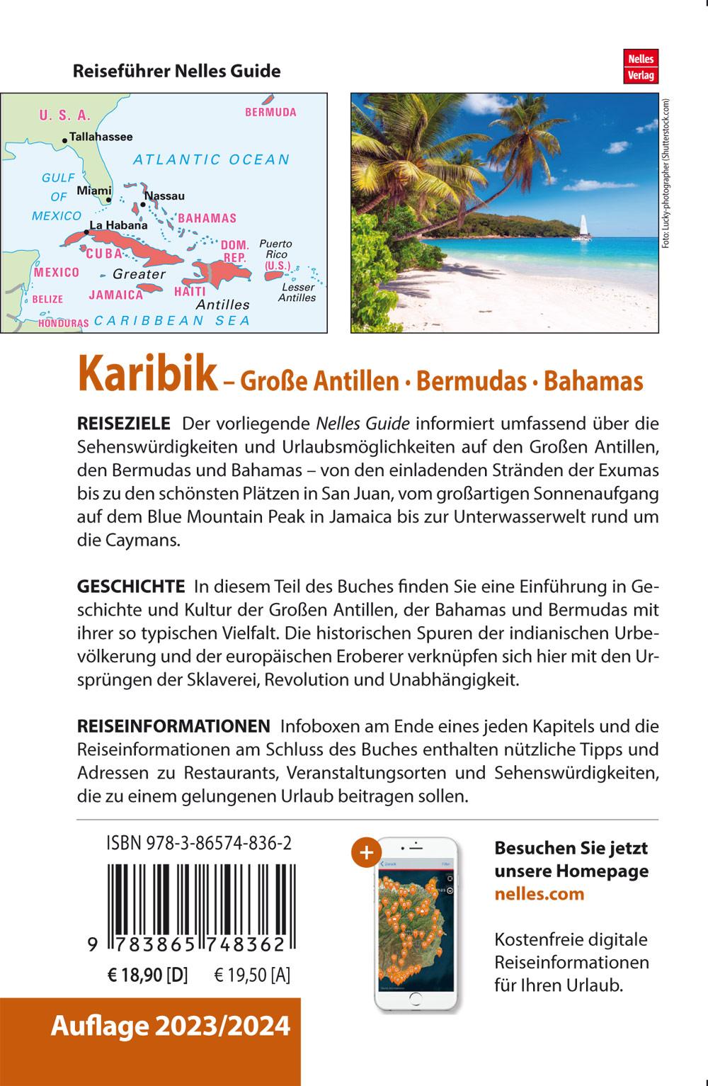 Rückseite: 9783865748362 | Nelles Guide Reiseführer Karibik | Große Antillen, Bermudas, Bahamas