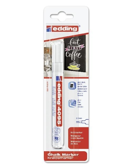 Cover: 4004764894130 | edding Kreidemarker 4095 weiß | edding 4085 | 4-4095-1-1049 | 2023