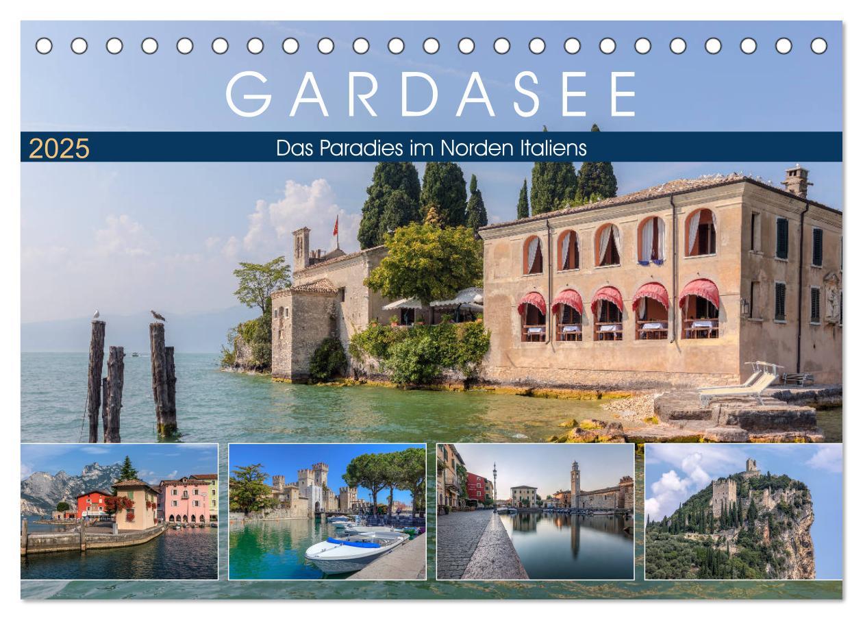 Cover: 9783435293780 | Gardasee, das Paradies im Norden Italiens (Tischkalender 2025 DIN...