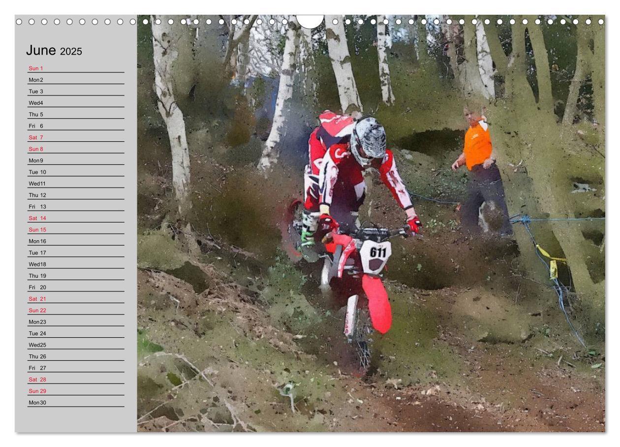 Bild: 9781325952120 | Enduro Racing (Wall Calendar 2025 DIN A3 landscape), CALVENDO 12...