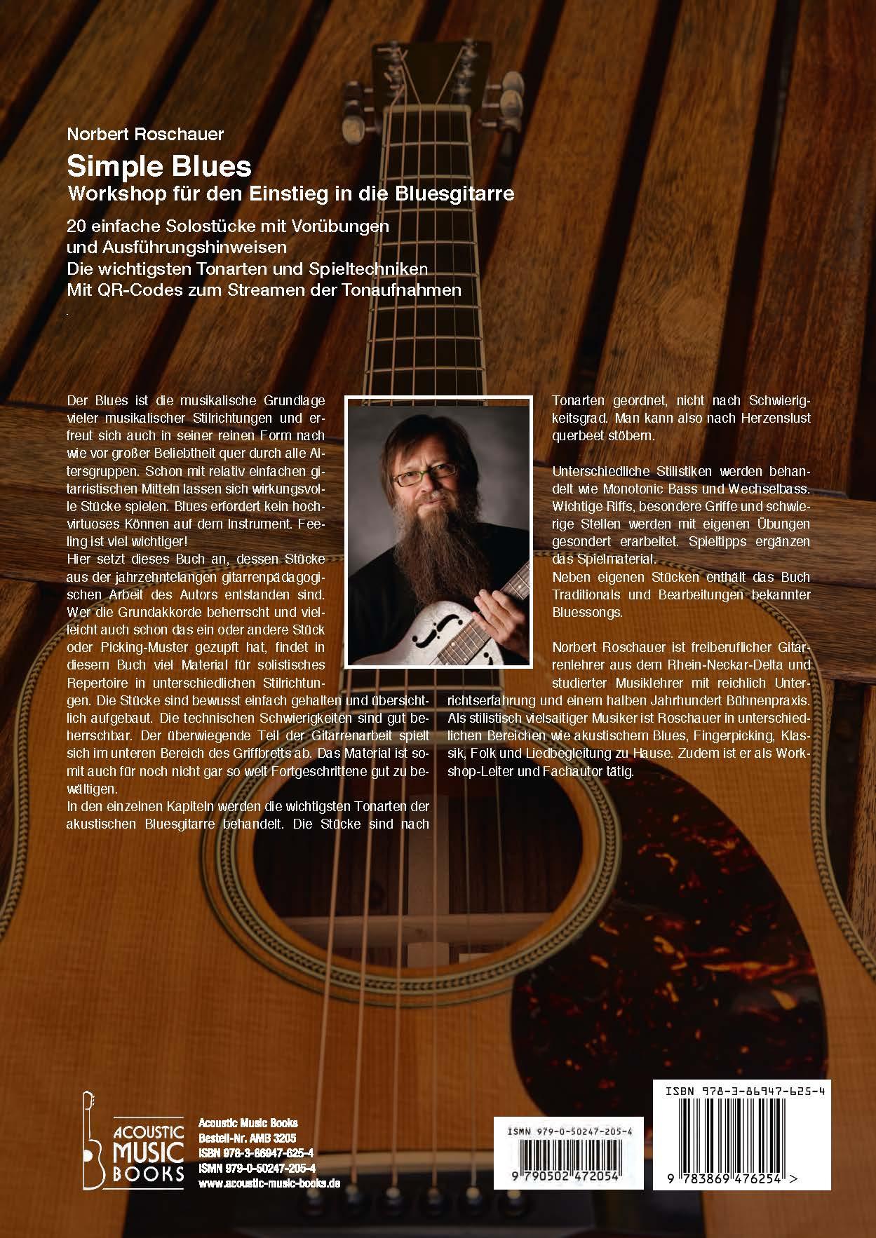 Rückseite: 9783869476254 | Simple Blues. Workshop für den Einstieg in die Bluesgitarre | Buch