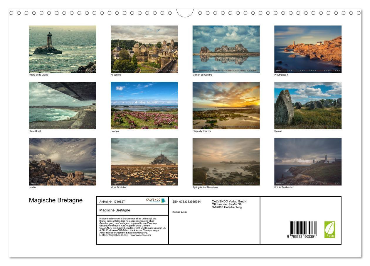 Bild: 9783383965364 | Magische Bretagne (Wandkalender 2025 DIN A3 quer), CALVENDO...