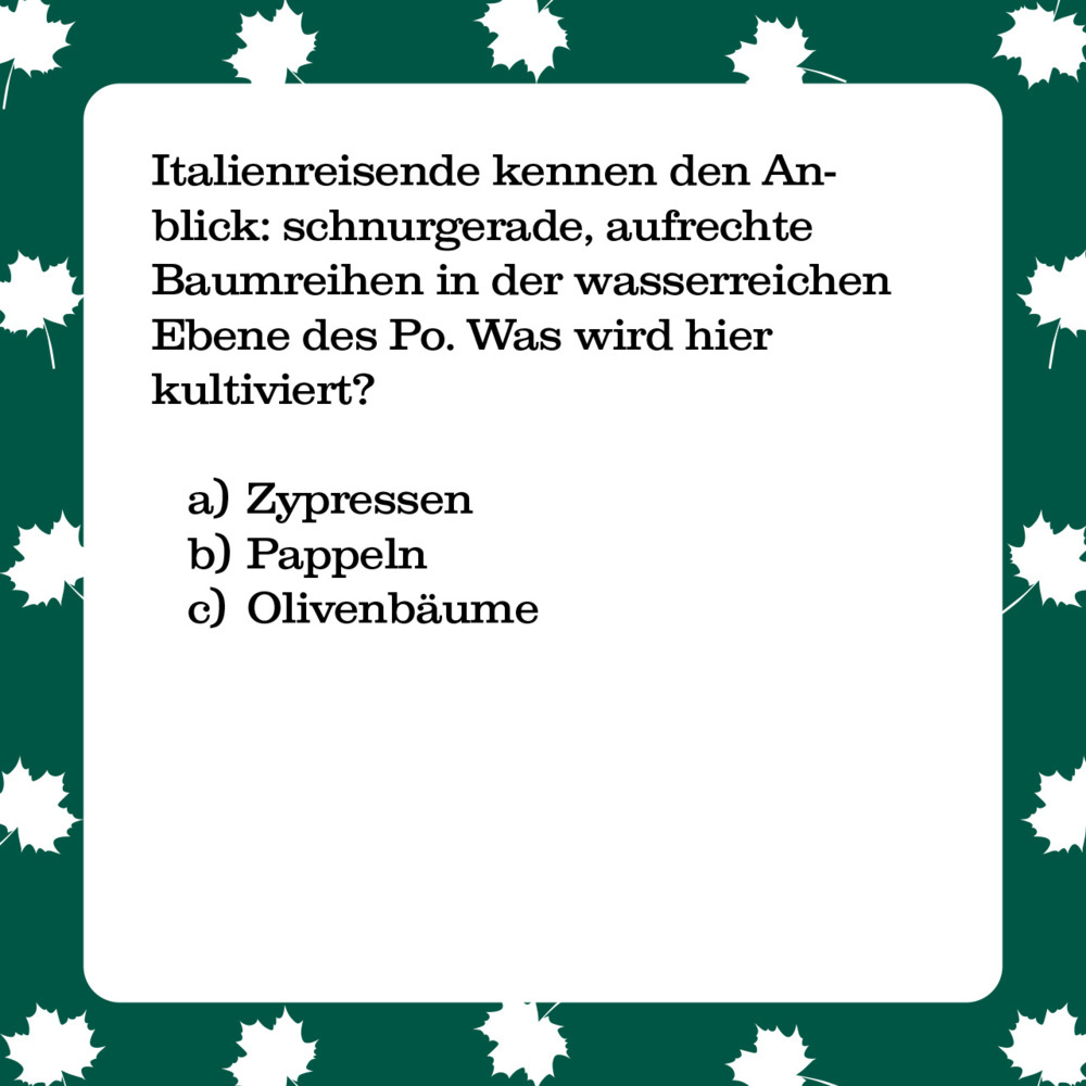 Bild: 4250364114516 | Das Bäume-Quiz (Spiel) | 66 Fragen für Naturliebhaber | Spiel | 66 S.