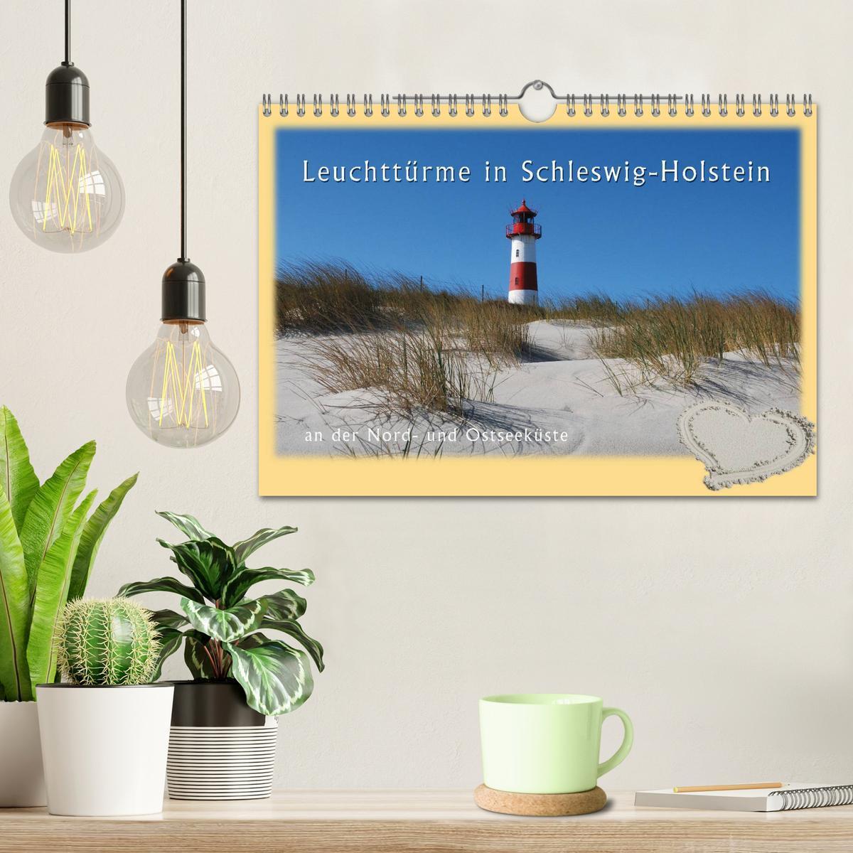 Bild: 9783435669813 | Leuchttürme Schleswig-Holsteins (Wandkalender 2025 DIN A4 quer),...