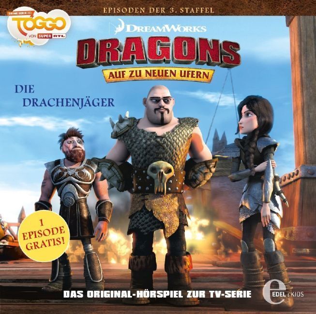 Cover: 4029759121015 | Dragons - Auf zu neuen Ufern - Drachenjäger, 1 Audio-CD | Audio-CD