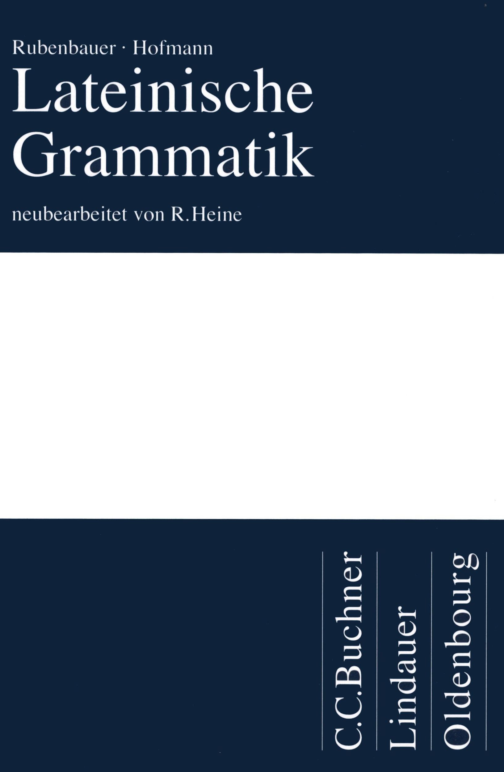 Cover: 9783766156273 | Lateinische Grammatik | Buch | Deutsch | 1995 | Buchner, C.C.