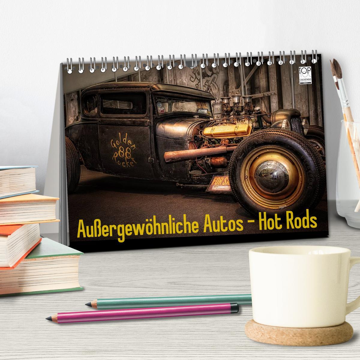 Bild: 9783435770182 | Außergewöhnliche Autos - Hot Rods (Tischkalender 2025 DIN A5 quer),...