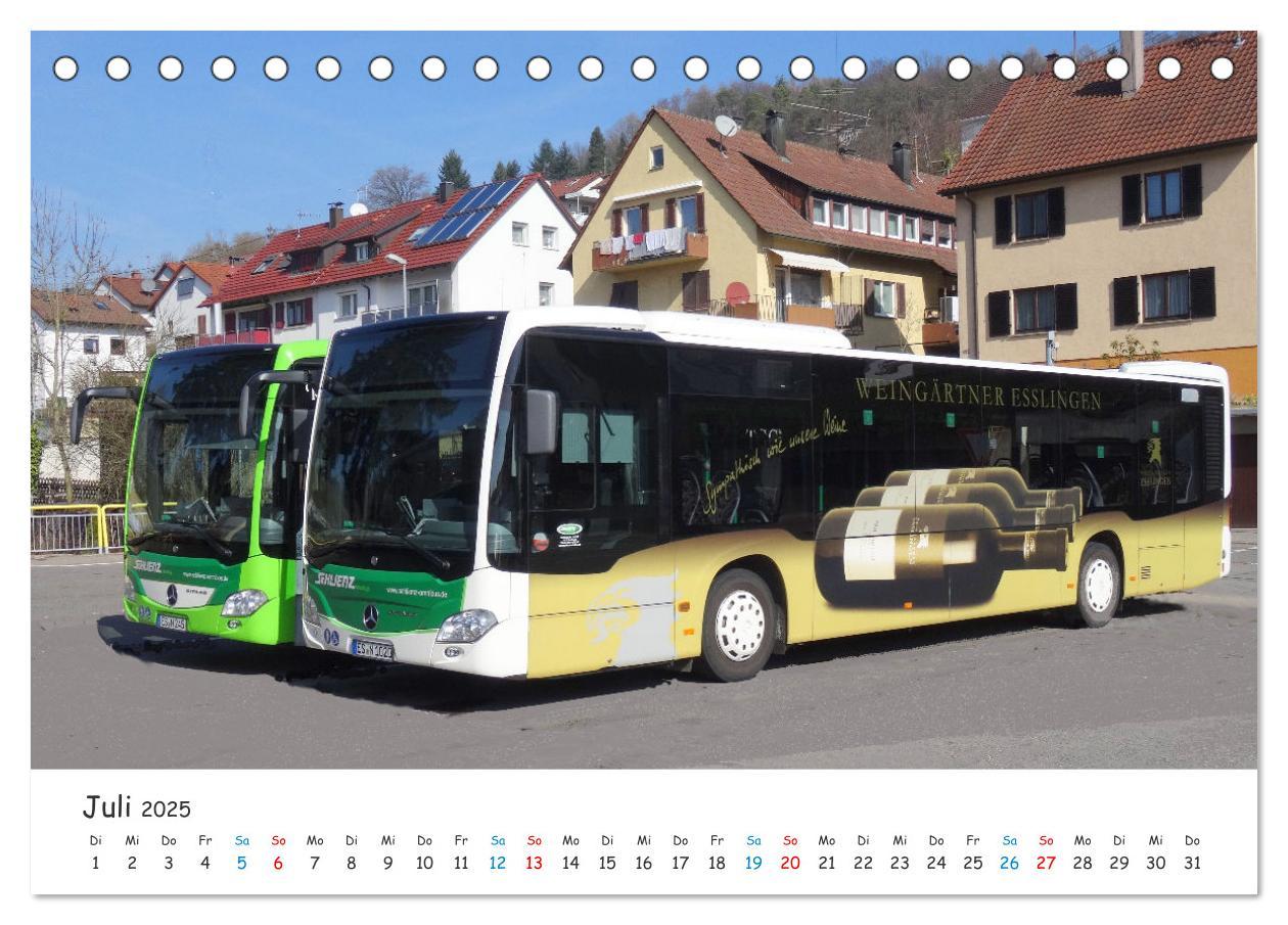 Bild: 9783435076420 | Omnibusse von heute und früher (Tischkalender 2025 DIN A5 quer),...