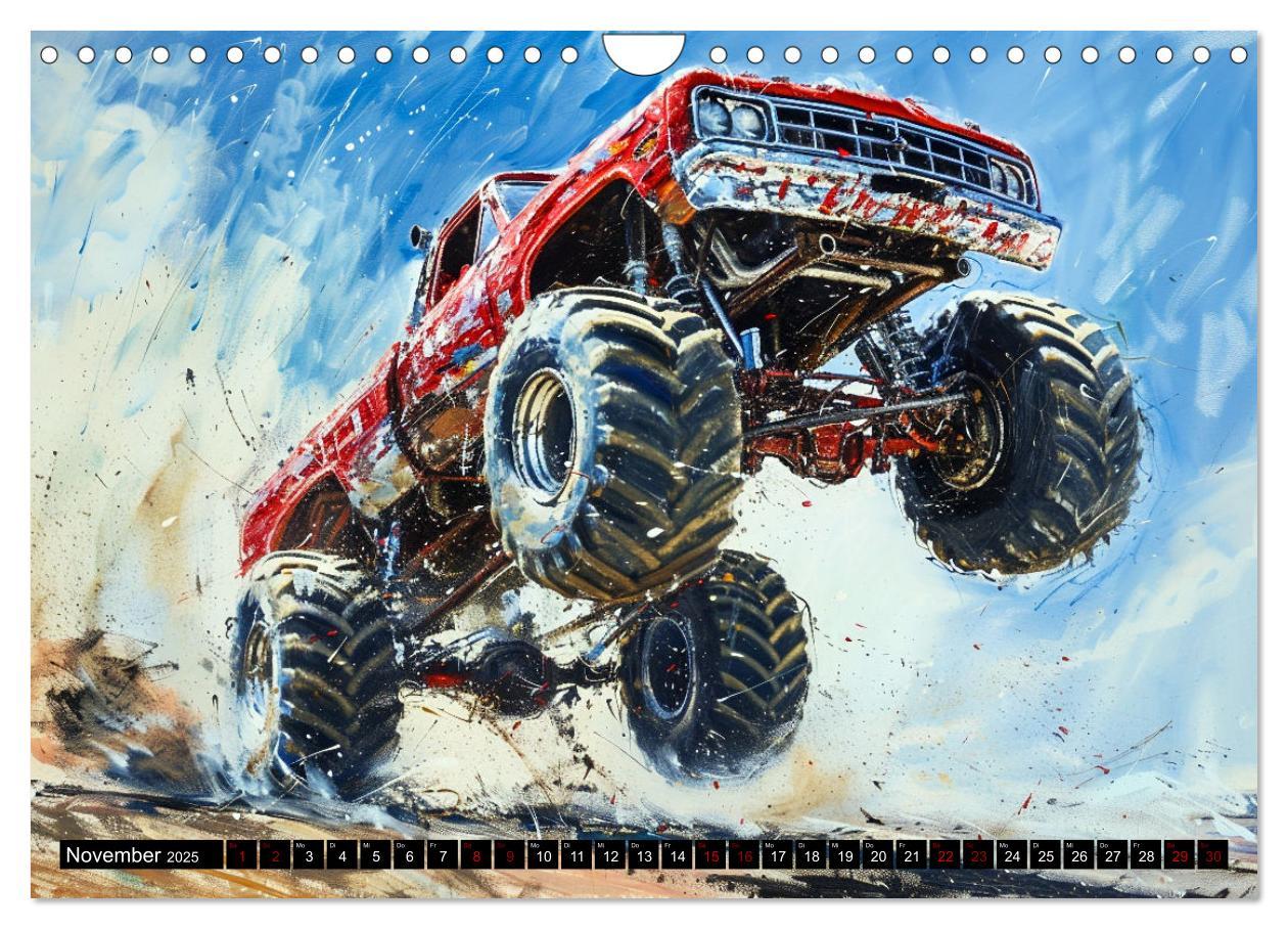 Bild: 9783383822322 | Wilde Monstertrucks (Wandkalender 2025 DIN A4 quer), CALVENDO...