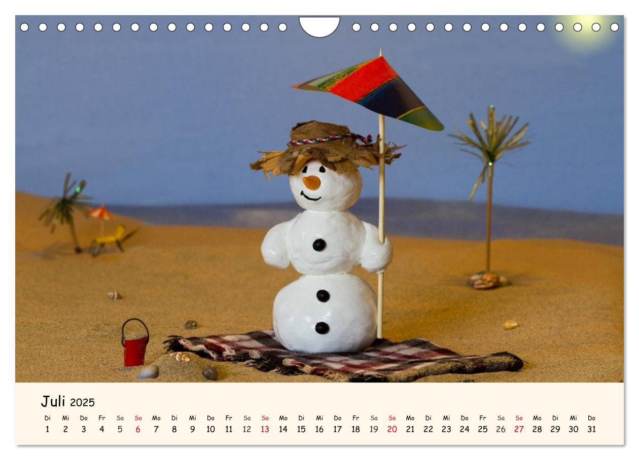 Bild: 9783435812608 | Schneemann des Monats 2025 (Wandkalender 2025 DIN A4 quer),...