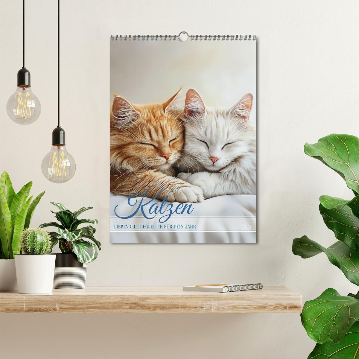 Bild: 9783457222195 | Katzen (Wandkalender 2025 DIN A3 hoch), CALVENDO Monatskalender | 2025