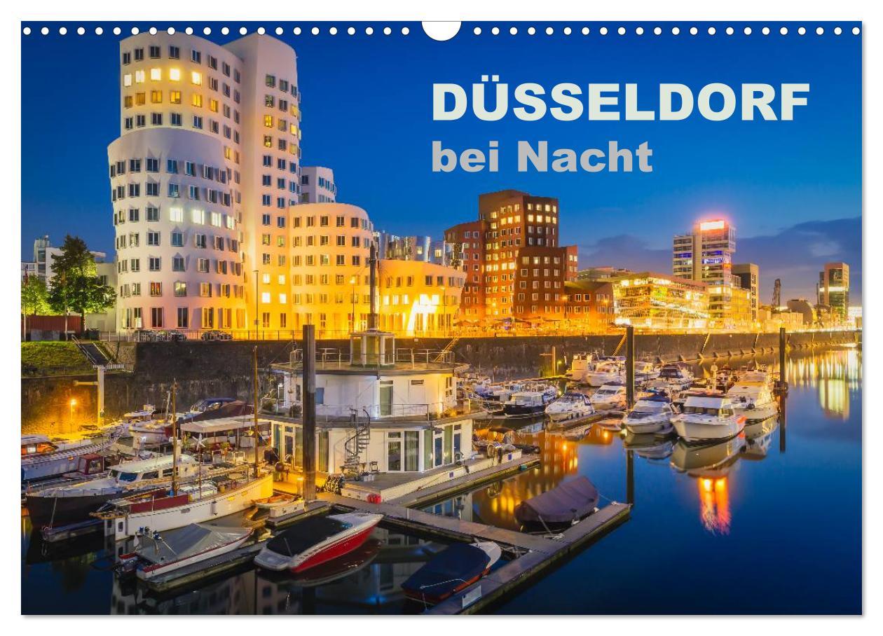 Cover: 9783435671205 | Düsseldorf bei Nacht (Wandkalender 2025 DIN A3 quer), CALVENDO...