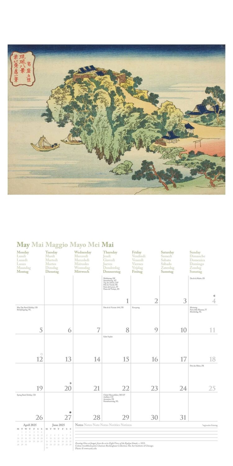 Bild: 4002725994042 | Hokusai 2025 - Wand-Kalender - Broschüren-Kalender - 30x30 - 30x60...