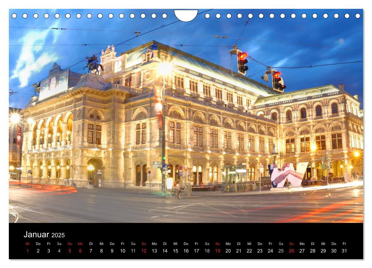 Bild: 9783435829620 | Wien (Wandkalender 2025 DIN A4 quer), CALVENDO Monatskalender | Strutz