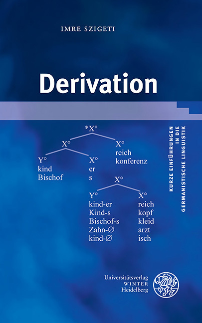 Cover: 9783825367954 | Derivation | Imre Szigeti | Taschenbuch | 2017 | EAN 9783825367954