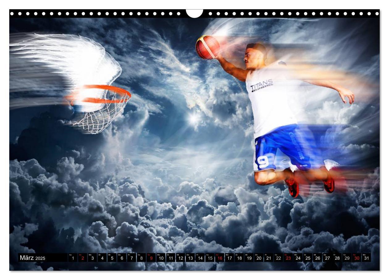 Bild: 9783435616251 | Basketball Fantasiewelten (Wandkalender 2025 DIN A3 quer), CALVENDO...