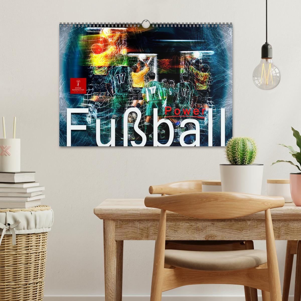 Bild: 9783435098187 | Fußball Power (Wandkalender 2025 DIN A3 quer), CALVENDO Monatskalender