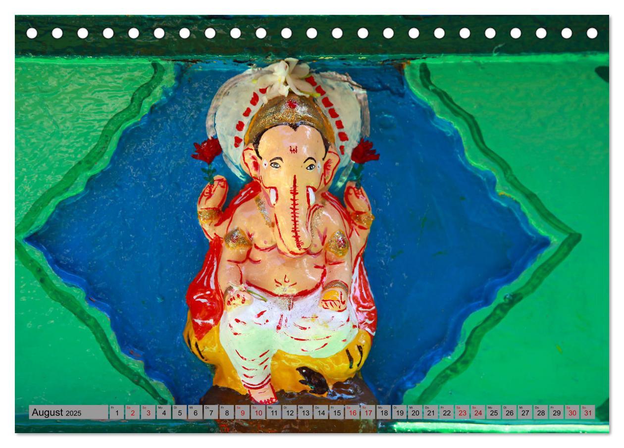 Bild: 9783457231432 | Typisch Indien - Ganesha der Elefantengott (Tischkalender 2025 DIN...