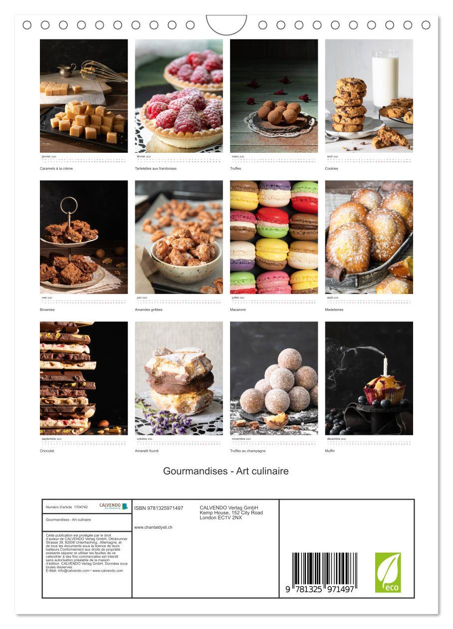 Bild: 9781325971497 | Gourmandises - Art culinaire (Calendrier mural 2025 DIN A4...