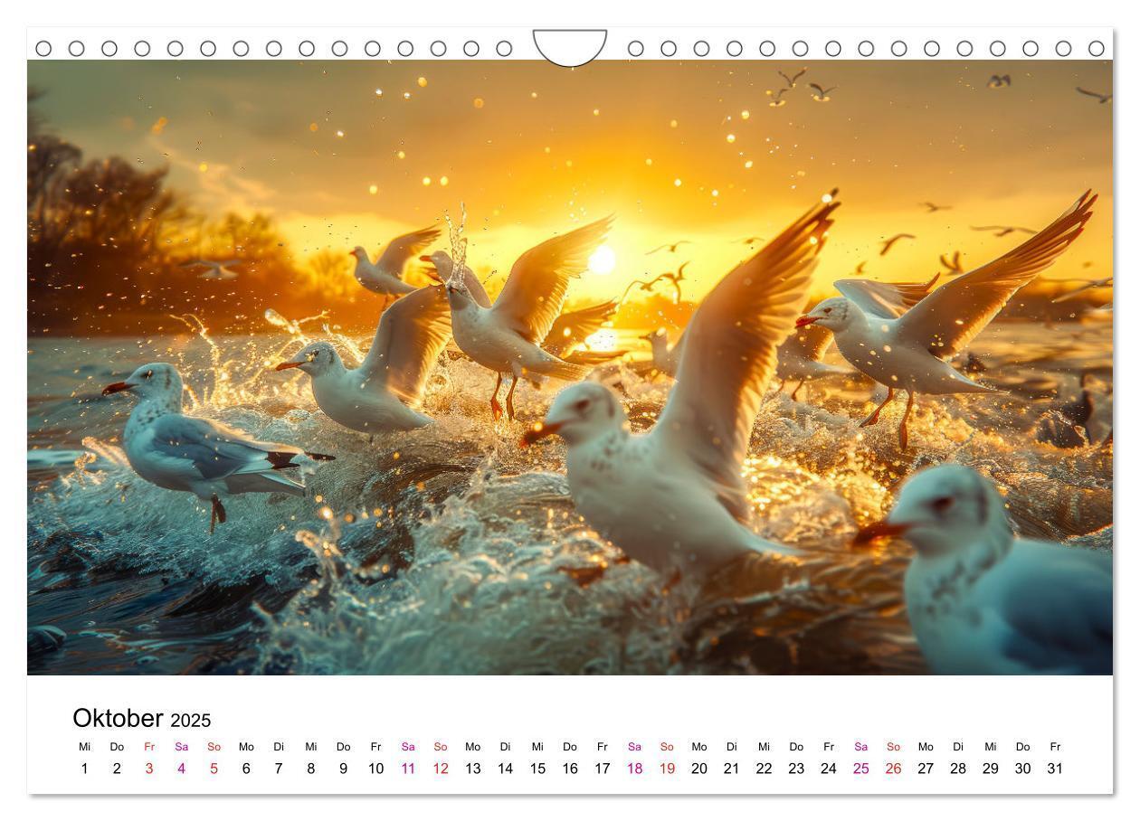 Bild: 9783457162446 | Maritim pur - Möwen (Wandkalender 2025 DIN A4 quer), CALVENDO...