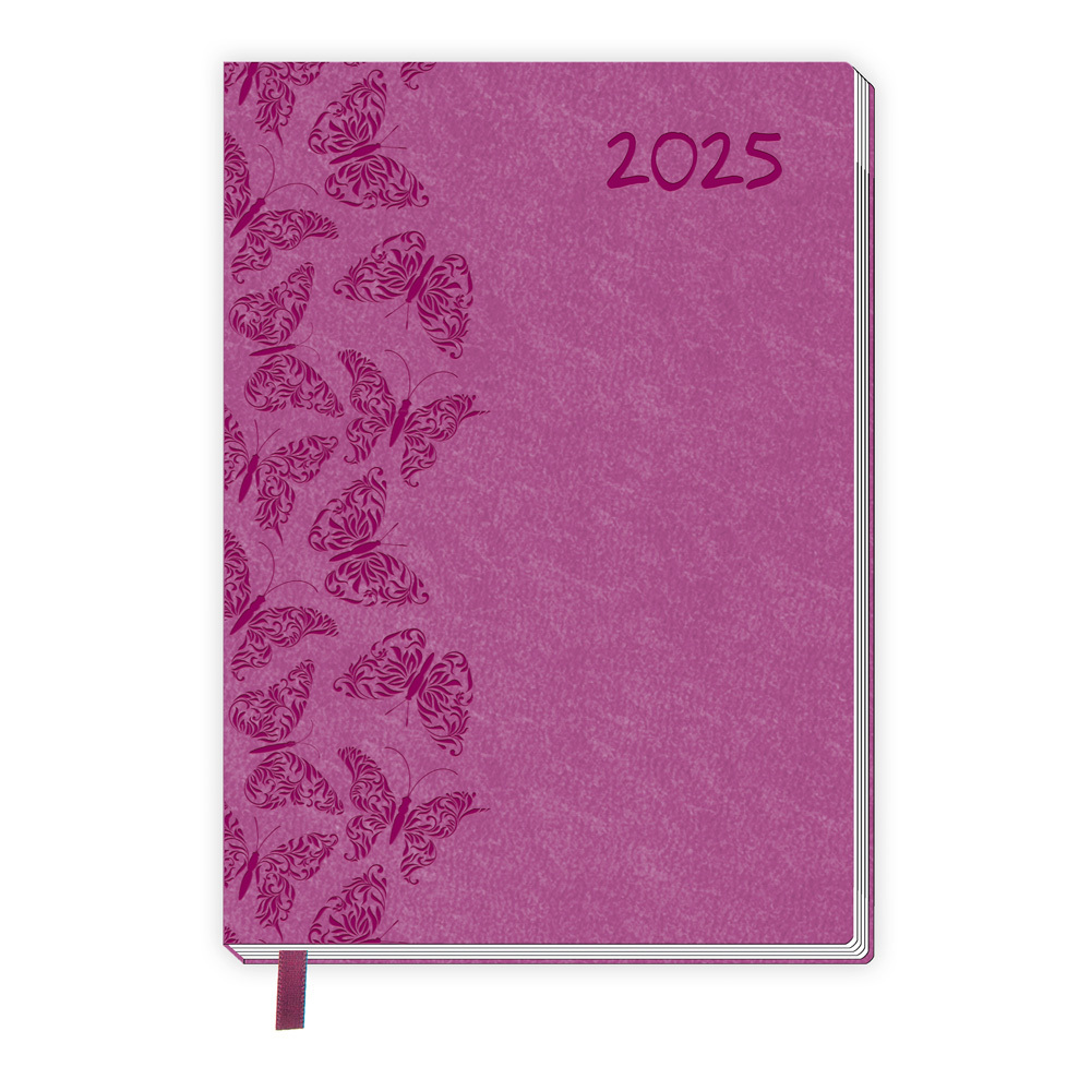 Cover: 4251901507105 | Trötsch Taschenkalender A7 Soft Touch Schmetterlinge 2025 | Co.KG