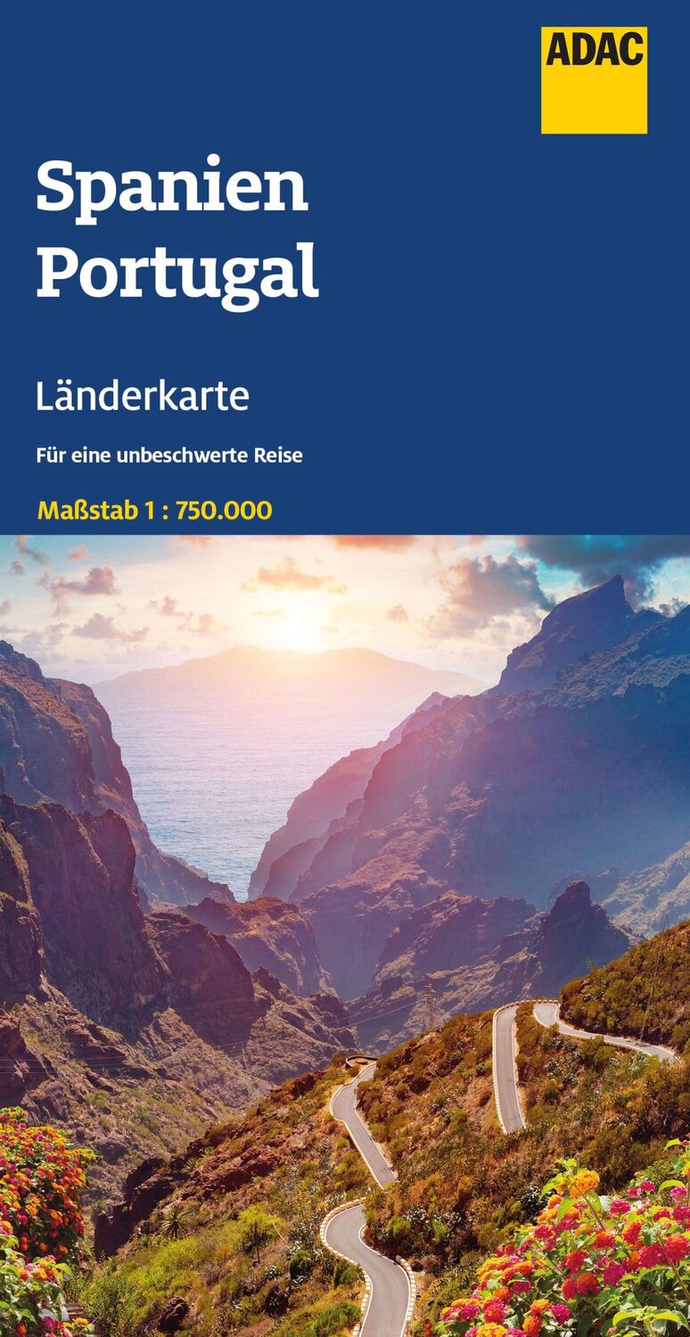 Cover: 9783826423581 | ADAC Länderkarte Spanien, Portugal 1:750.000 | (Land-)Karte | Deutsch