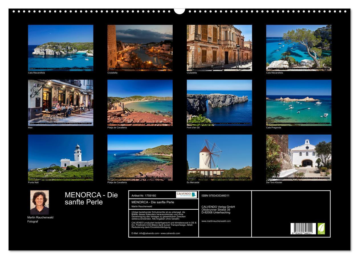 Bild: 9783435346011 | MENORCA - Die sanfte Perle (Wandkalender 2025 DIN A2 quer),...