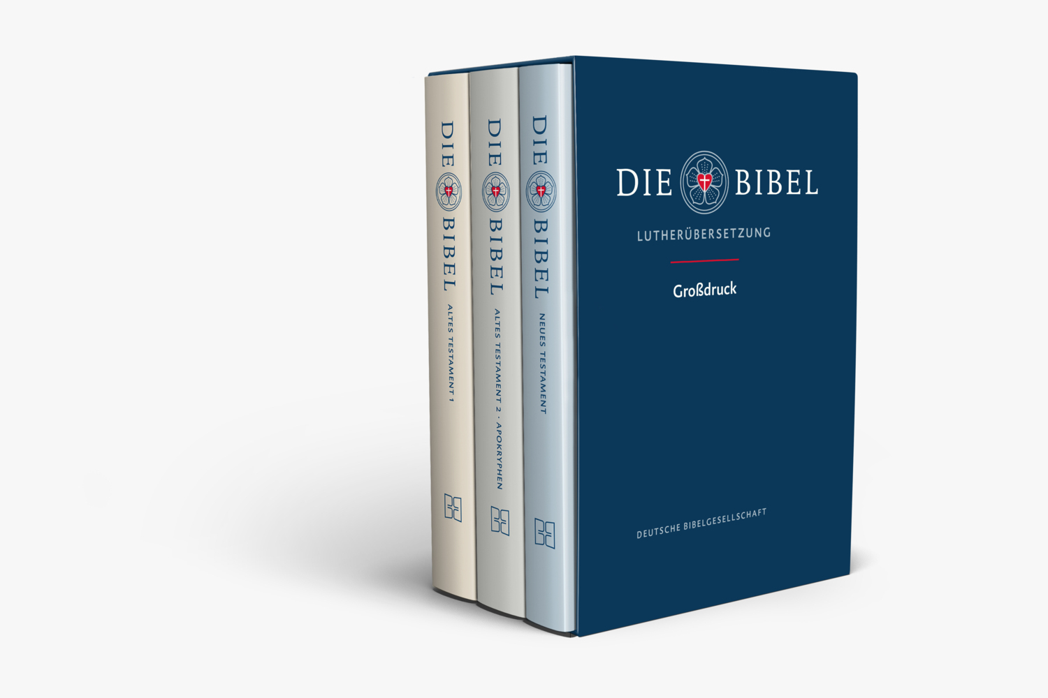 Cover: 9783438033994 | Die Bibel - Lutherübersetzung revidiert 2017, Großdruck, 3 Teile