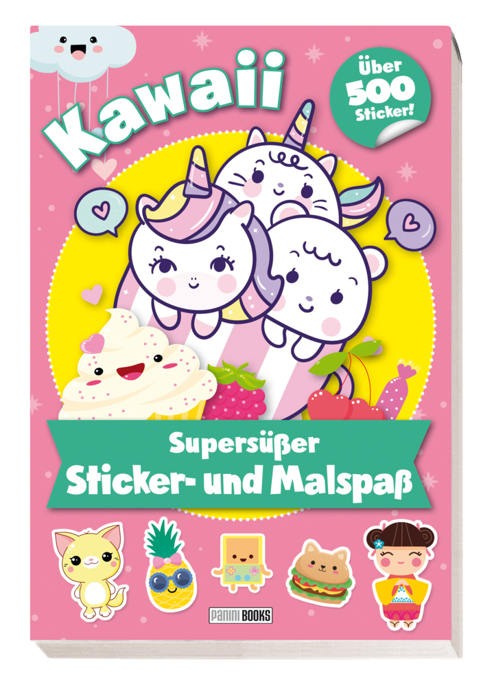 Cover: 9783833240577 | Kawaii: Supersüßer Sticker- und Malspaß | über 500 Sticker! | Panini