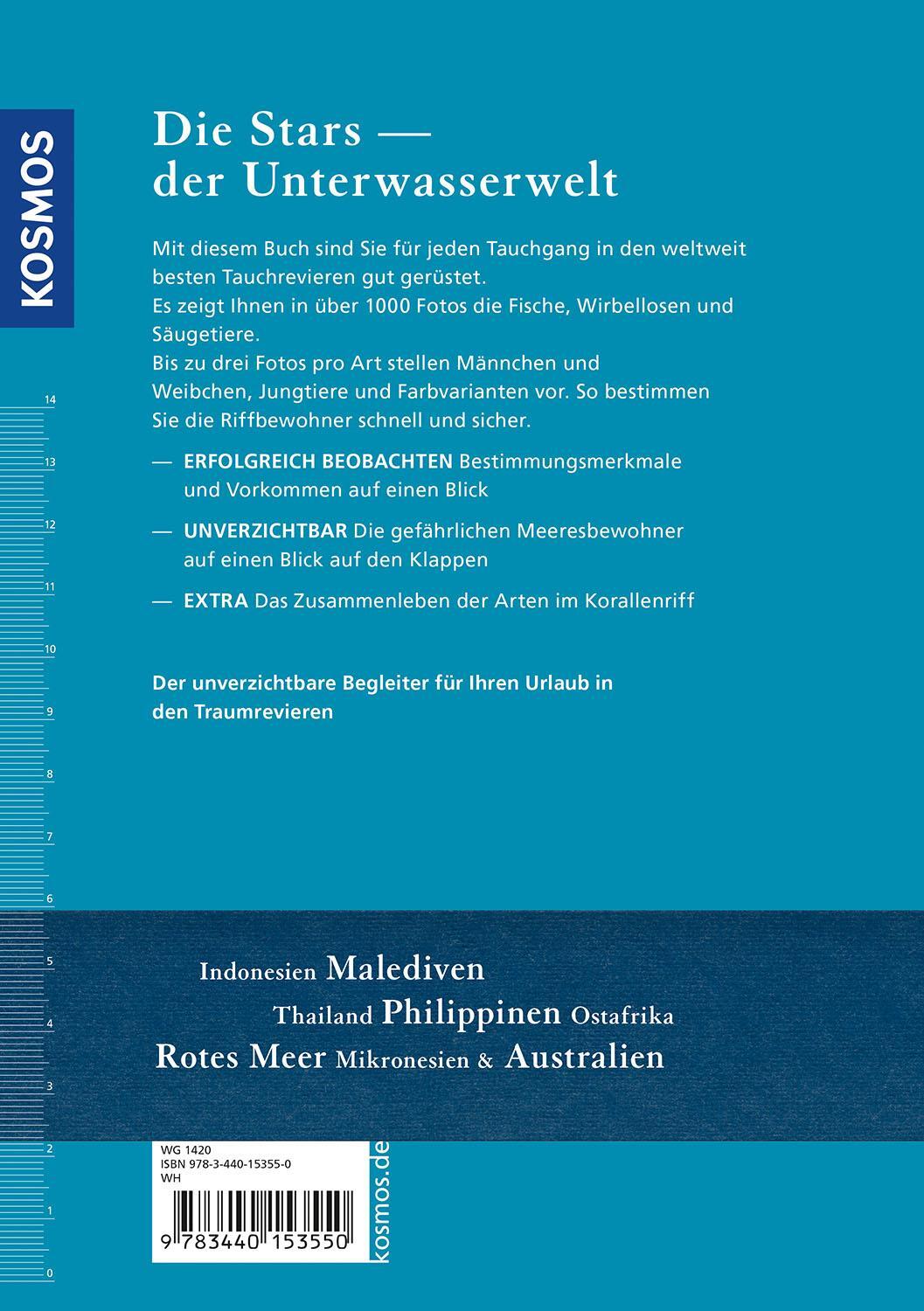 Rückseite: 9783440153550 | Riff-Führer Indischer Ozean und Westpazifik | Bergbauer (u. a.) | Buch