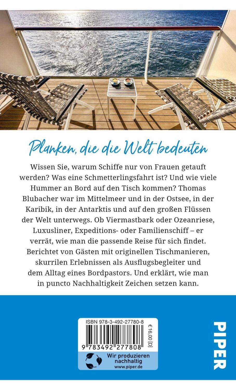 Rückseite: 9783492277808 | Gebrauchsanweisung für Kreuzfahrten | Thomas Blubacher | Taschenbuch