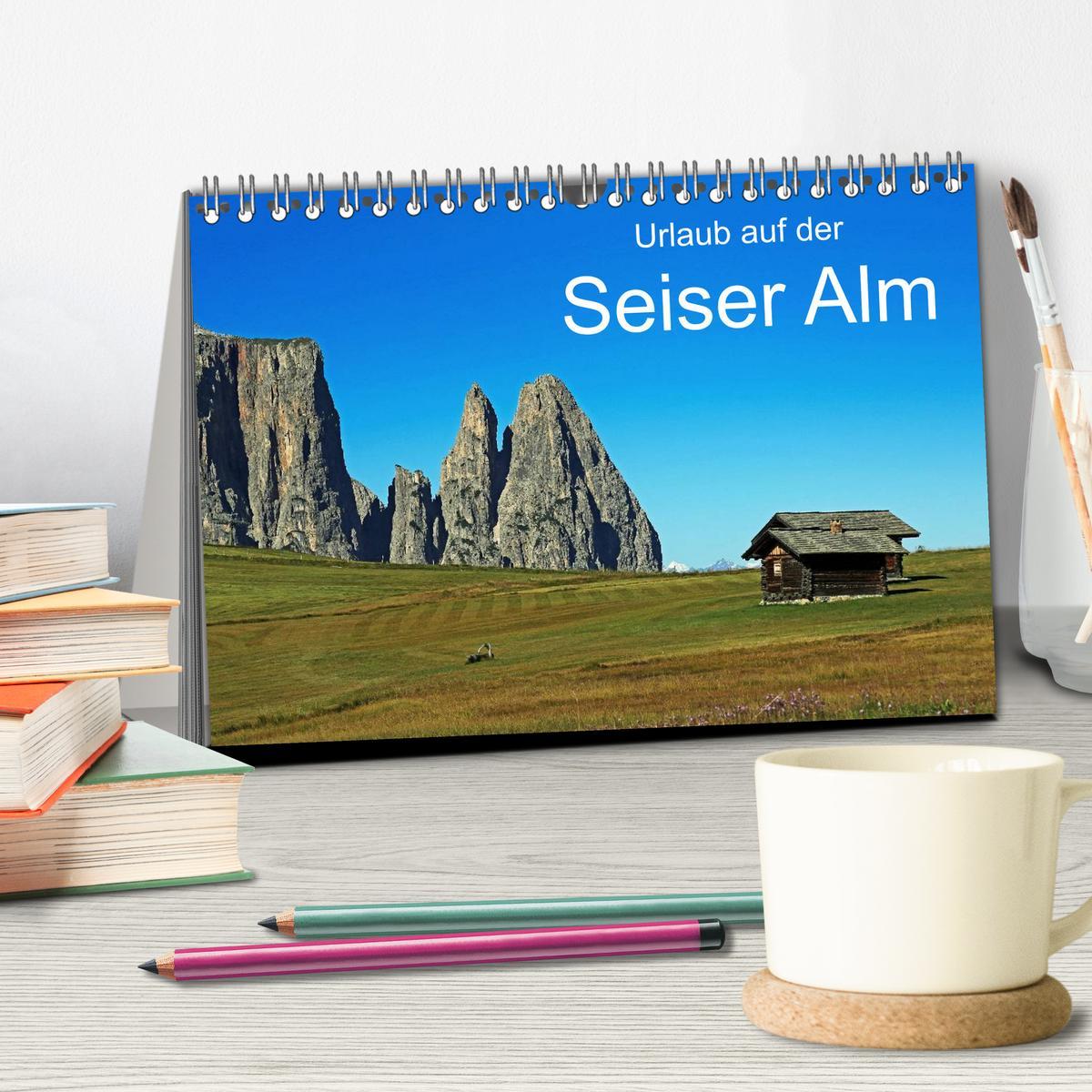 Bild: 9783435671397 | Urlaub auf der Seiser Alm (Tischkalender 2025 DIN A5 quer),...