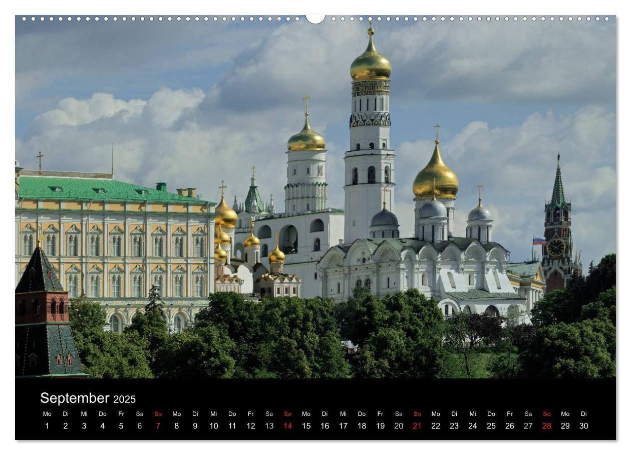 Bild: 9783435683659 | Moskau (Wandkalender 2025 DIN A2 quer), CALVENDO Monatskalender | 2025