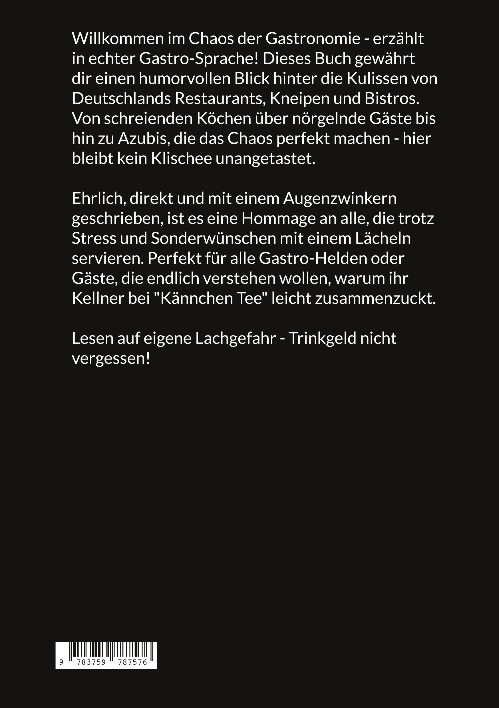 Rückseite: 9783759787576 | Einmal Chaos, bitte! | Benjamin Rind | Buch | 128 S. | Deutsch | 2024