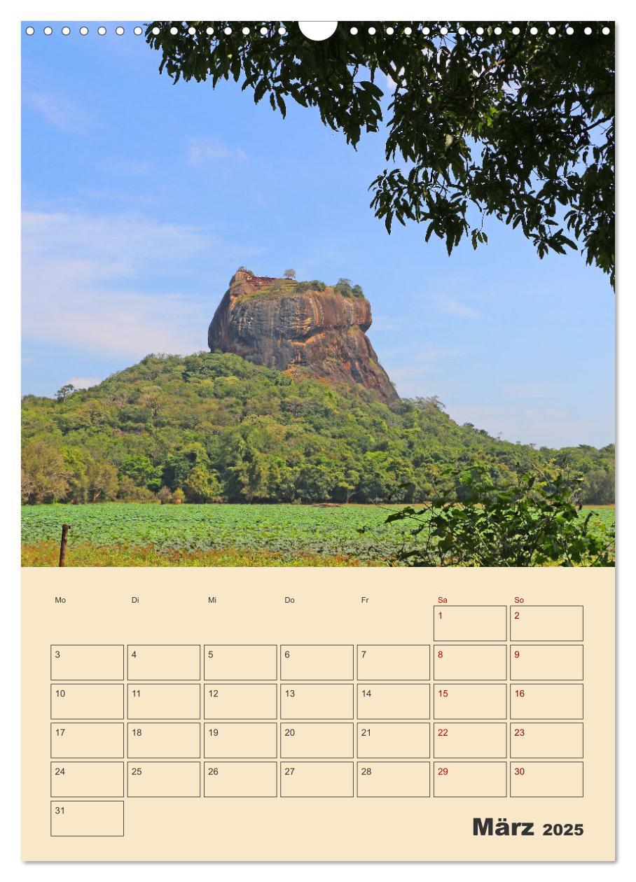 Bild: 9783435884612 | Sri Lanka - Terminplaner (Wandkalender 2025 DIN A3 hoch), CALVENDO...