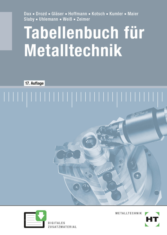 Cover: 9783582301291 | eBook inside: Buch und eBook Tabellenbuch für Metalltechnik, m. 1...