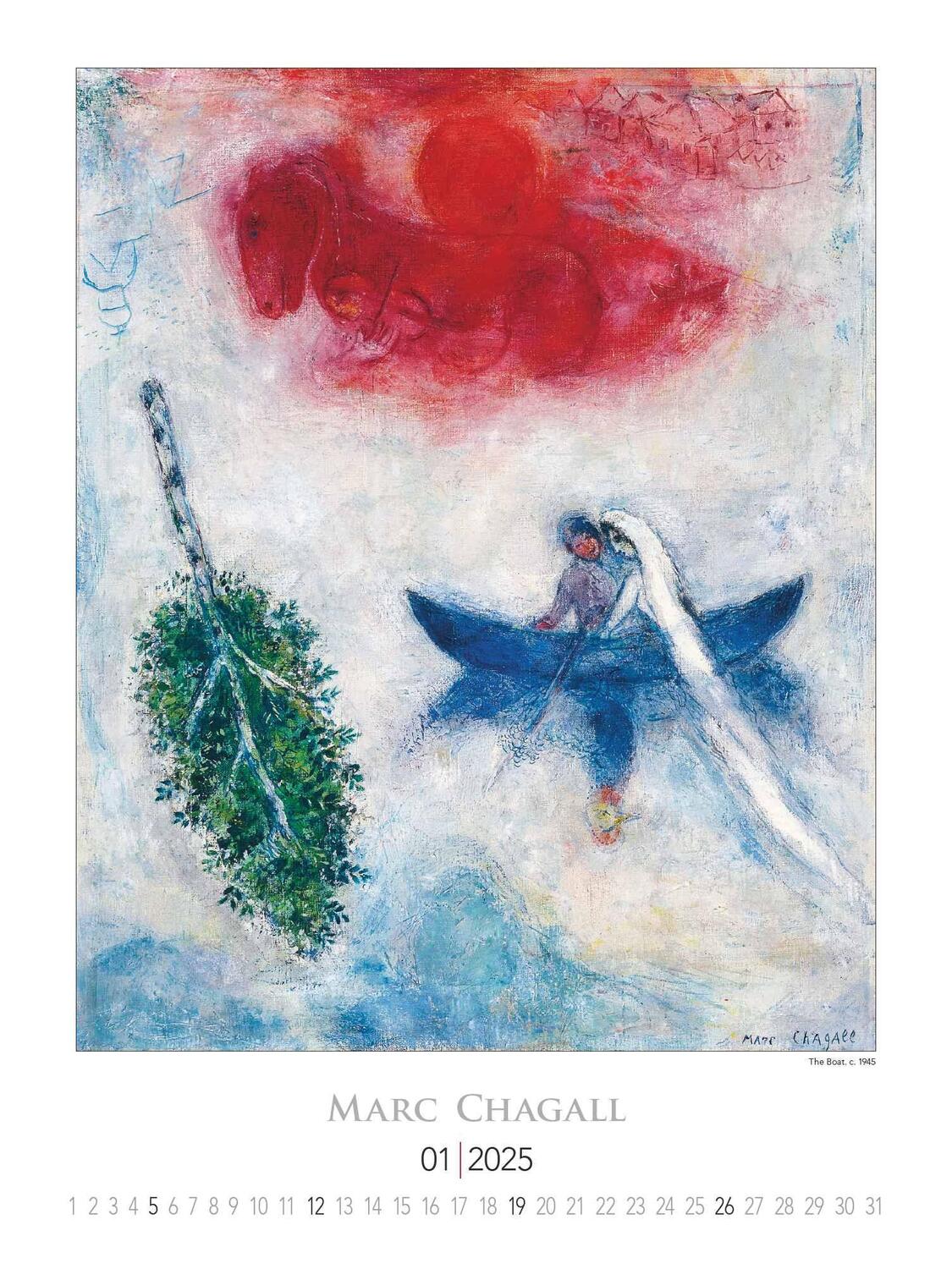 Bild: 4251732344030 | Marc Chagall 2025 - Bild-Kalender 42x56 cm - Kunst-Kalender -...