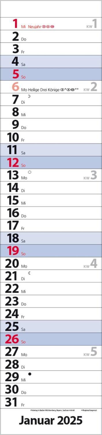 Bild: 9783731879619 | Streifenplaner Compact Blau 2025 | Verlag Korsch | Kalender | 13 S.