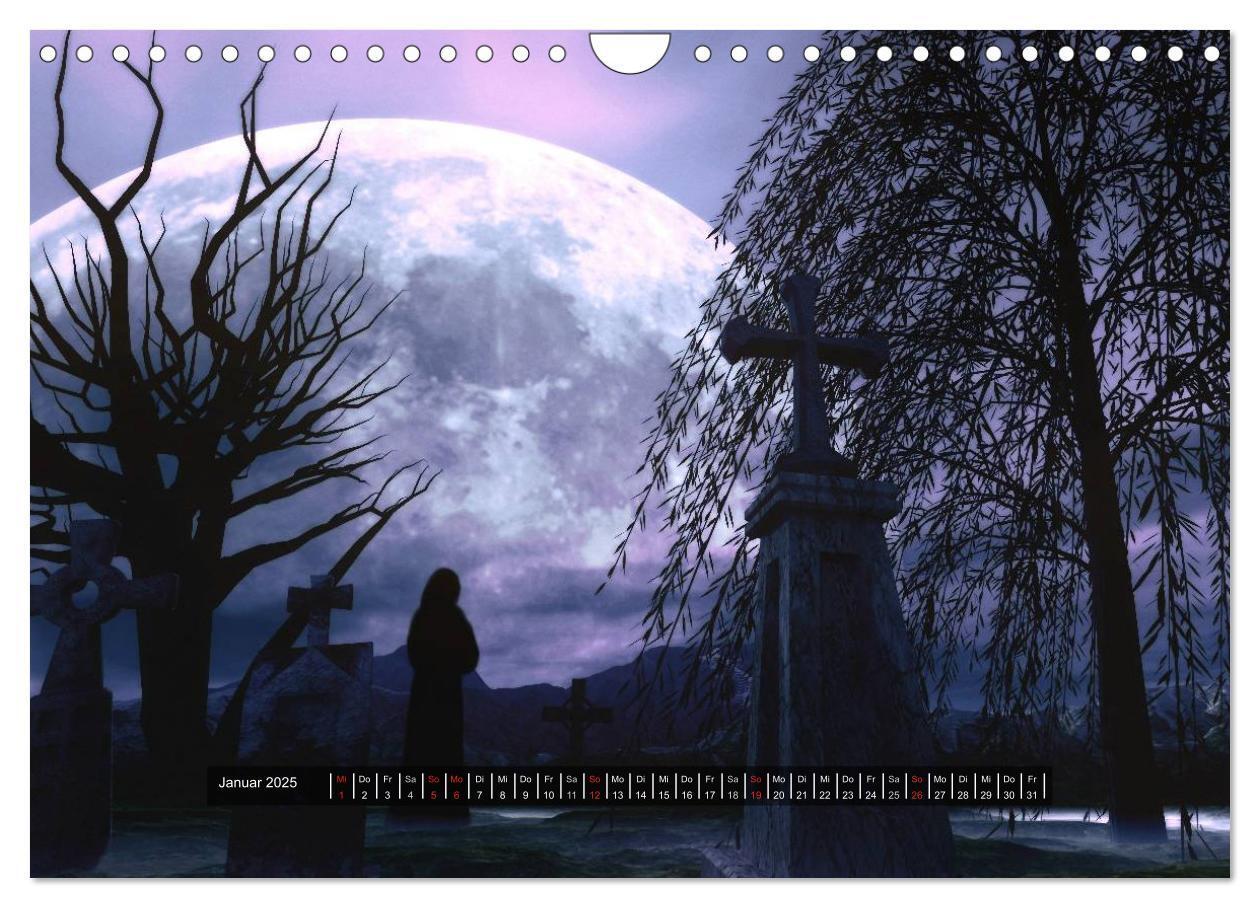 Bild: 9783435683192 | Welten der Nacht ¿ Gothic und Dark Art (Wandkalender 2025 DIN A4...