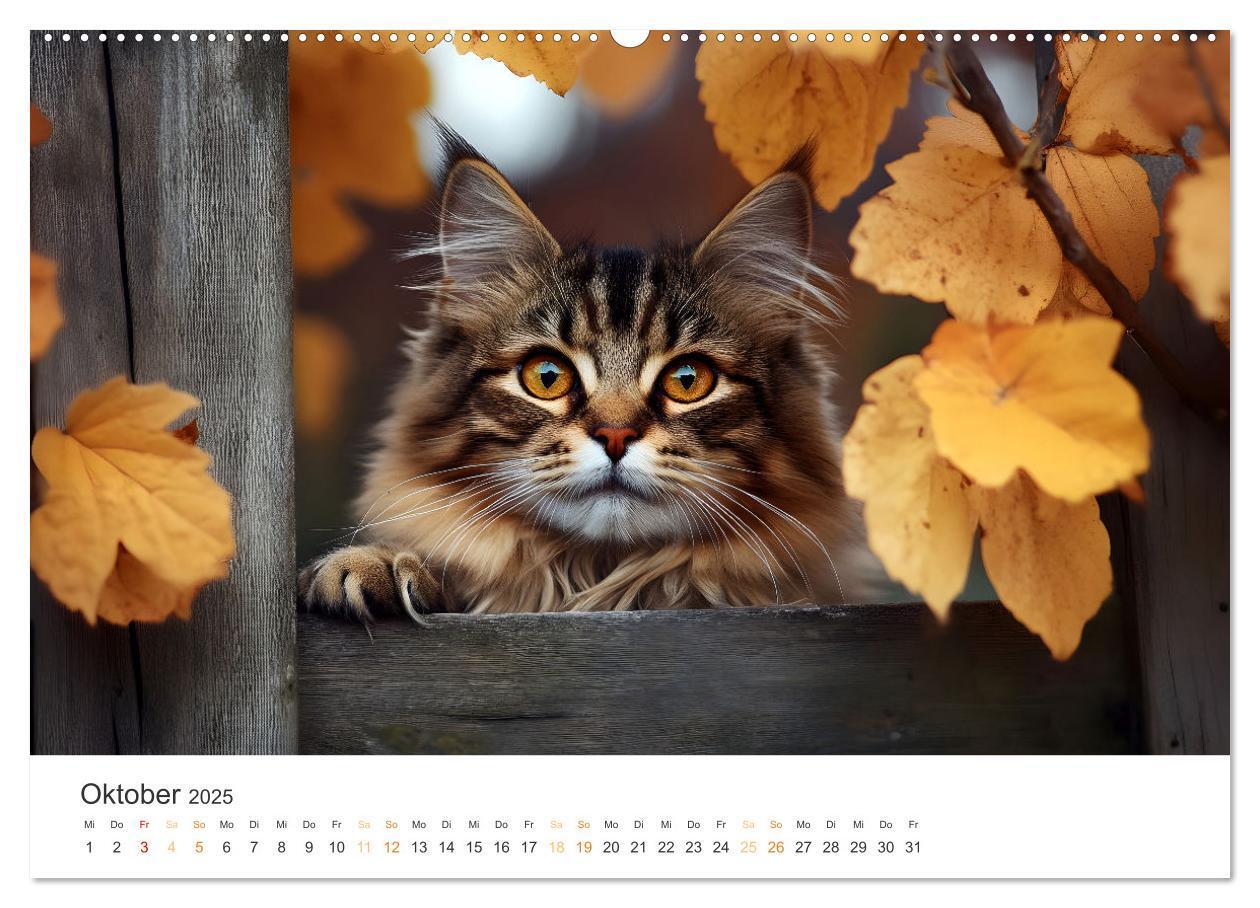 Bild: 9783457203866 | Katzen - sanfte Schönheiten (Wandkalender 2025 DIN A2 quer),...