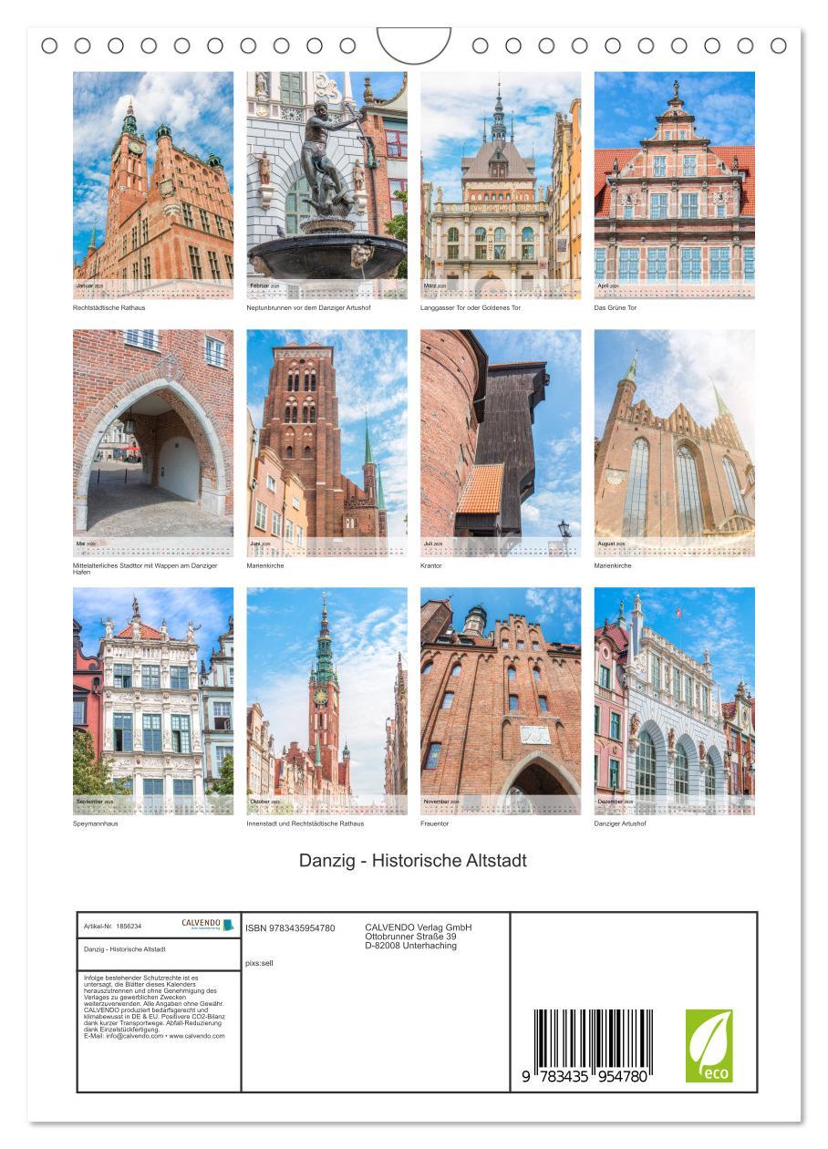 Bild: 9783435954780 | Danzig - Historische Altstadt (Wandkalender 2025 DIN A4 hoch),...