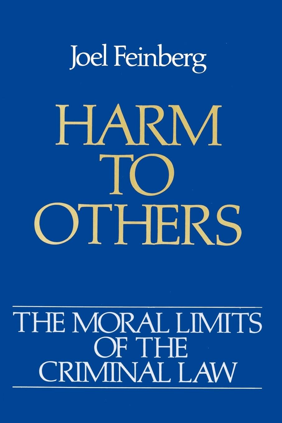 Cover: 9780195046649 | Harm to Others | Joel Feinberg | Taschenbuch | Englisch | 1987