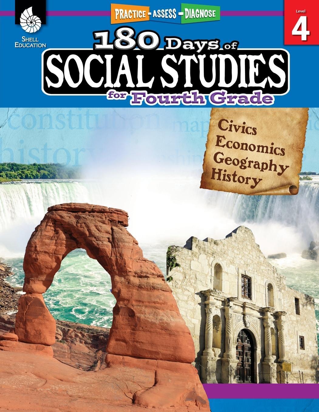 Cover: 9781425813963 | 180 Days of Social Studies for Fourth Grade | Marla Tomlinson (u. a.)