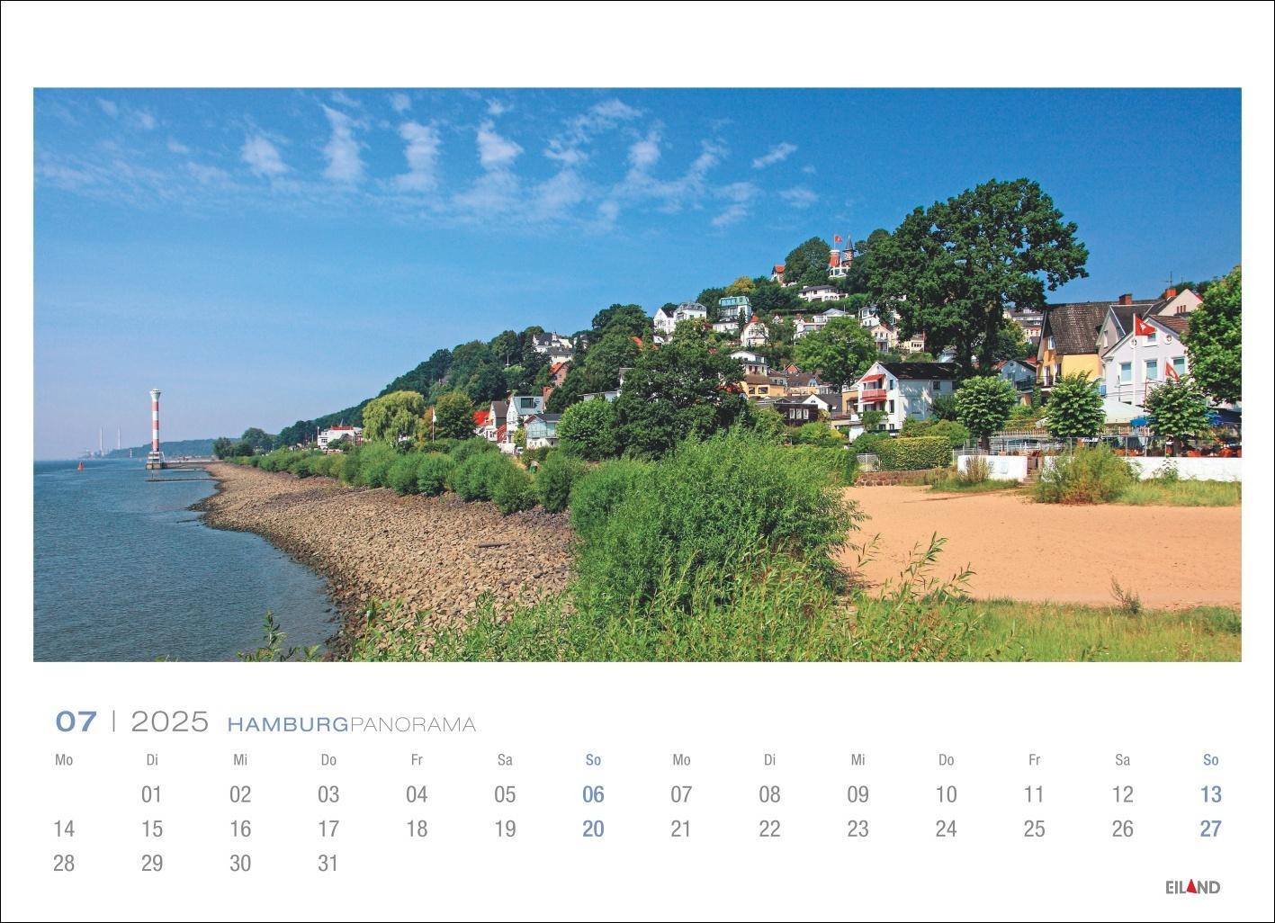 Bild: 9783964023391 | Hamburg Panorama Postkartenkalender 2025 | Eiland | Kalender | 13 S.